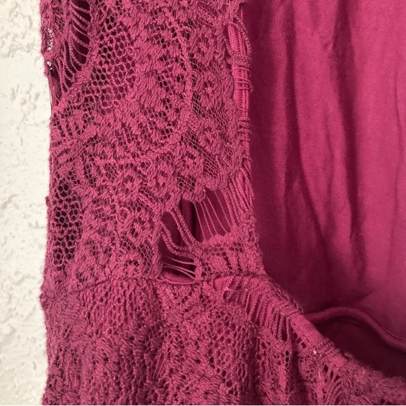 Intimately Free People Daydream Lace Magenta Fuchsia Mini Bodycon Dress NWT  XS - Picture 10 of 16